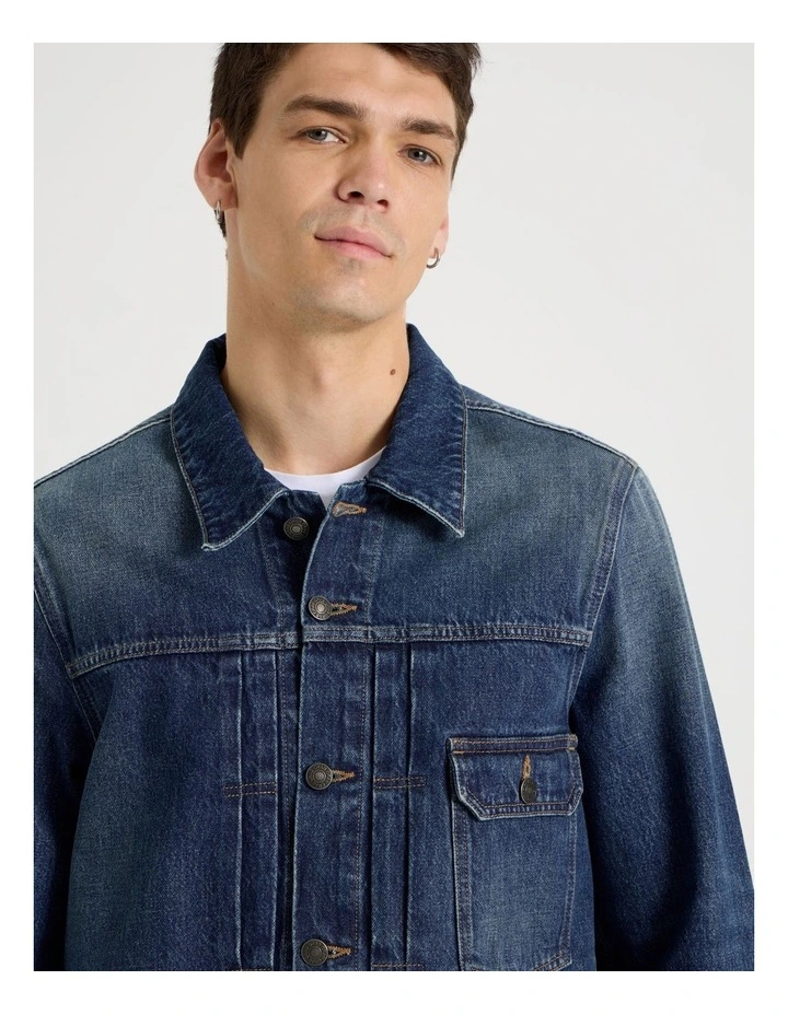 Type 1 Trucker Jacket in Mid Blues image 2