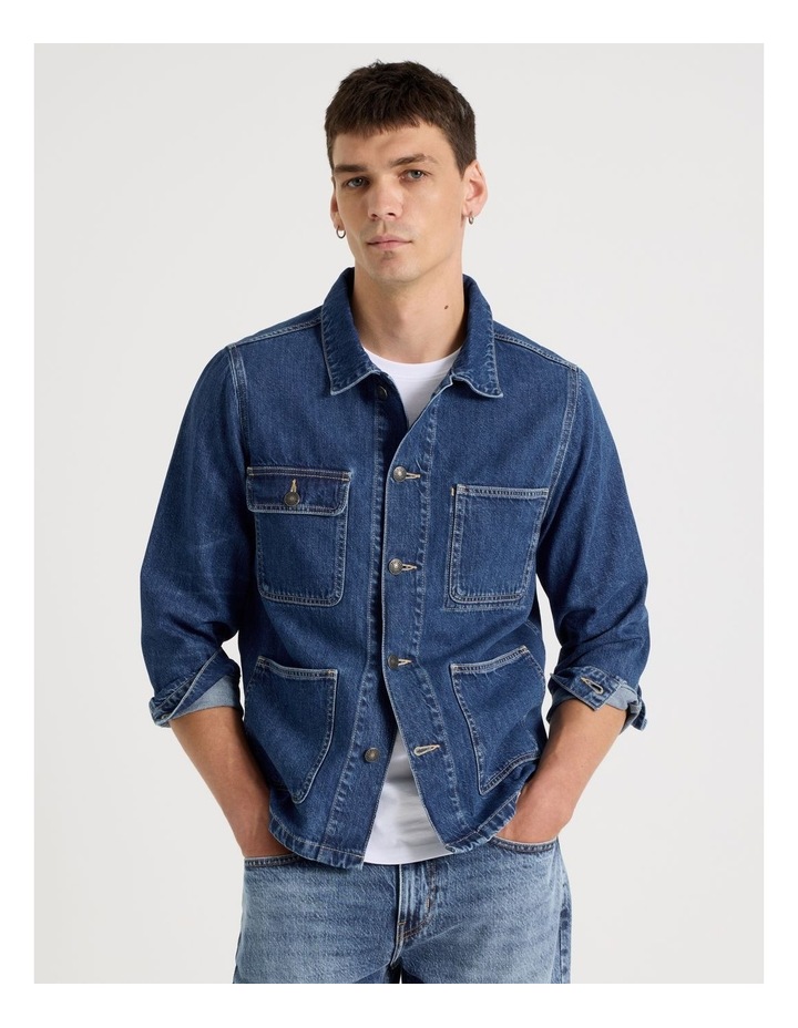 Barn Jacket in Mid Blues
