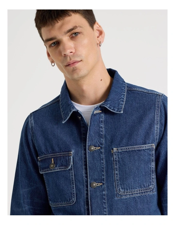 Barn Jacket in Mid Blues image 7