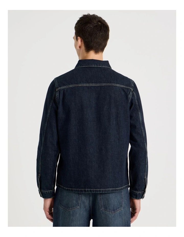 Barn Jacket in Denim Rinse image 6