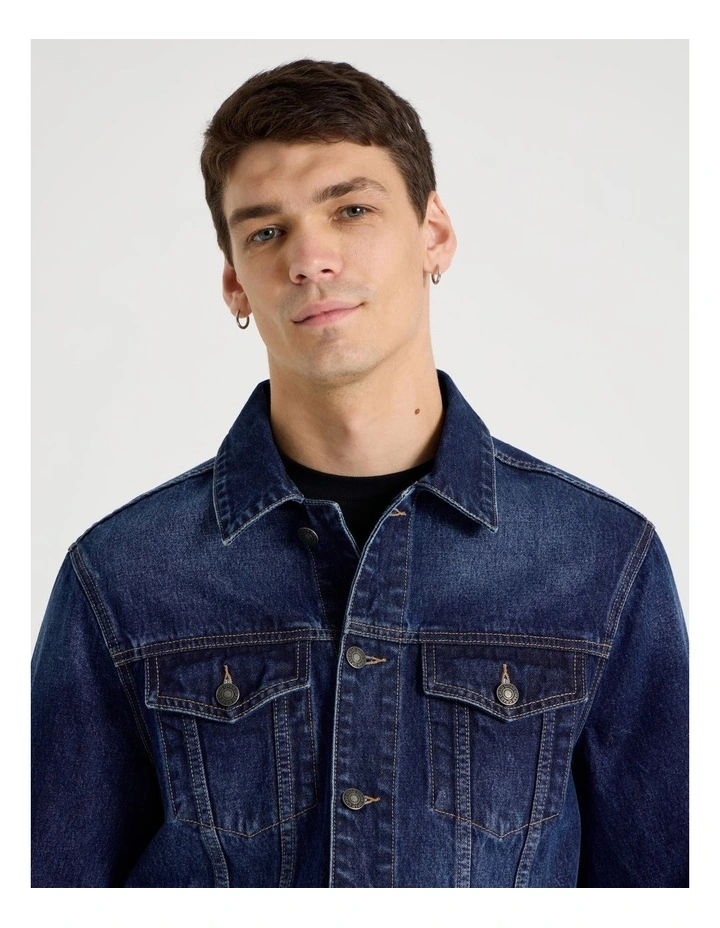 Type 3 Trucker Jacket in Dark Denim image 4