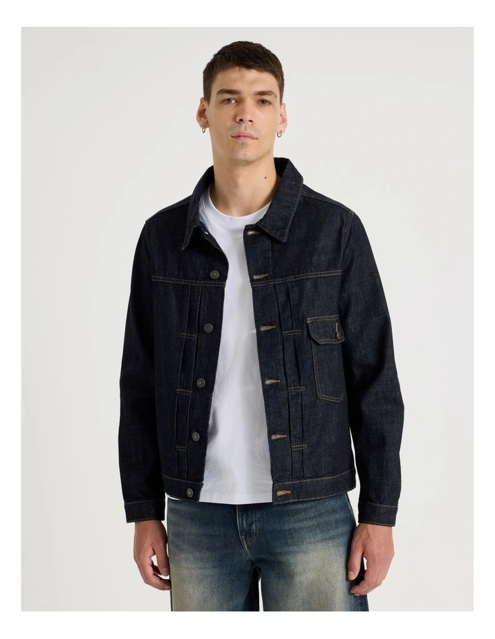 Type 1 Trucker Jacket in Dark Denim image 1