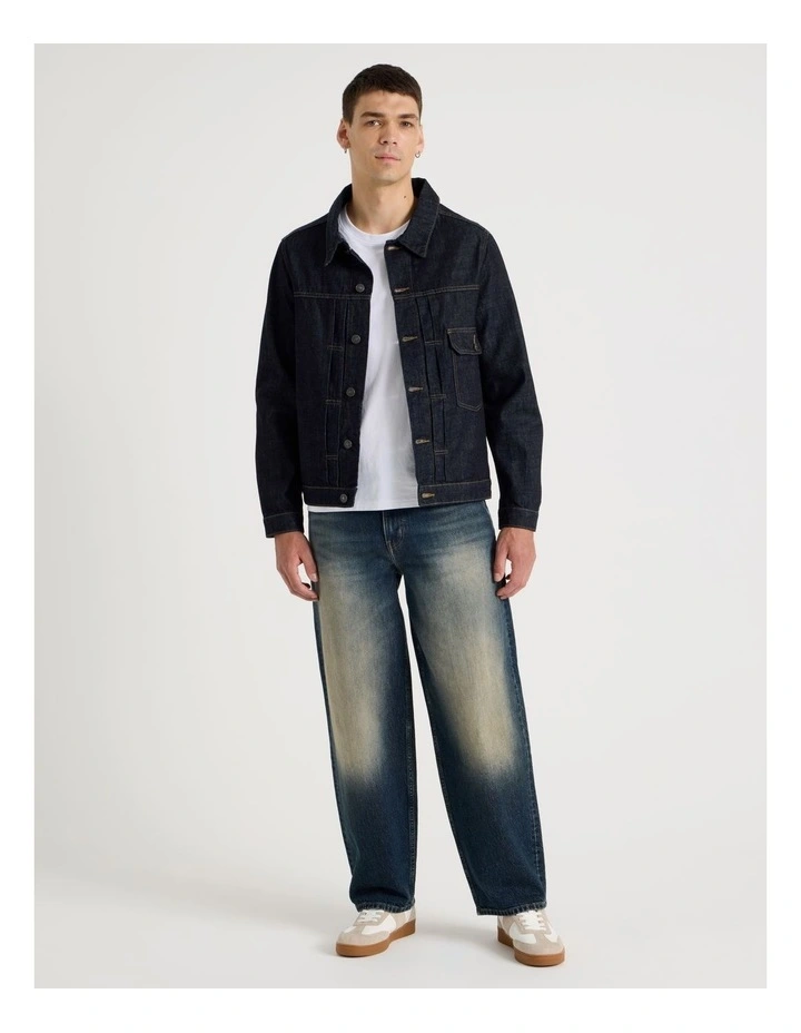 Type 1 Trucker Jacket in Dark Denim image 2