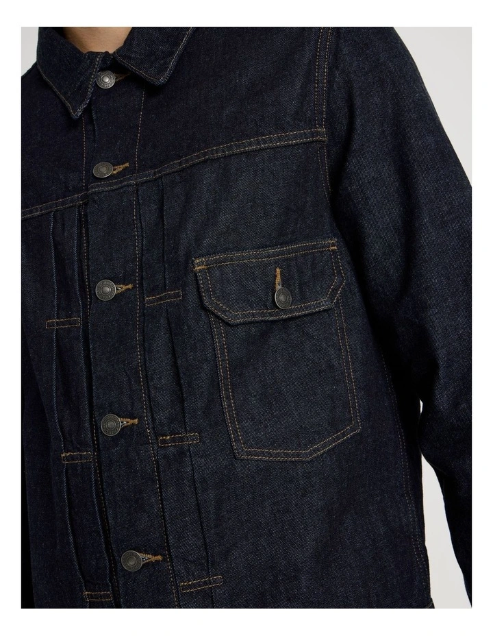 Type 1 Trucker Jacket in Dark Denim image 4