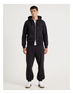 Grab Relaxed Trackpant in Black