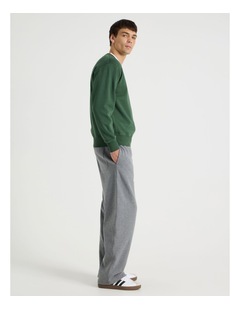 Grab Wide Leg Trackpant in Charcoal