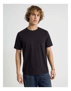 Crew Neck T-Shirt in Black