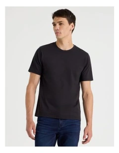 Crew Neck T-Shirt in Black