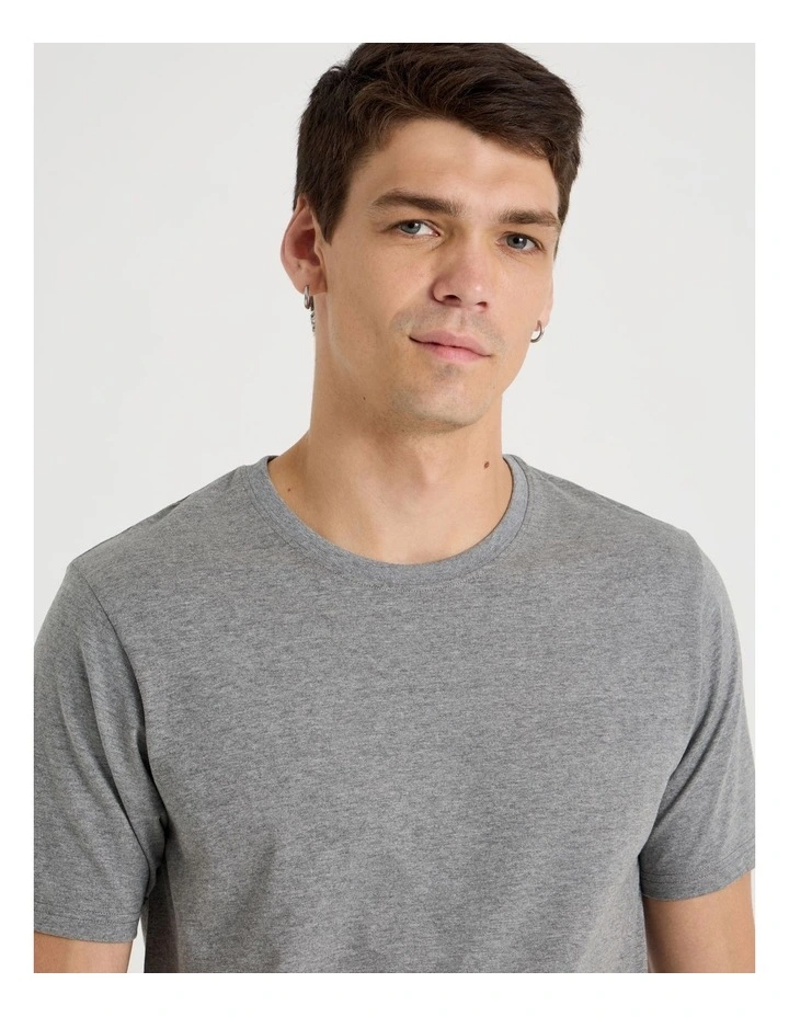 Crew Neck T-Shirt in Charcoal image 2