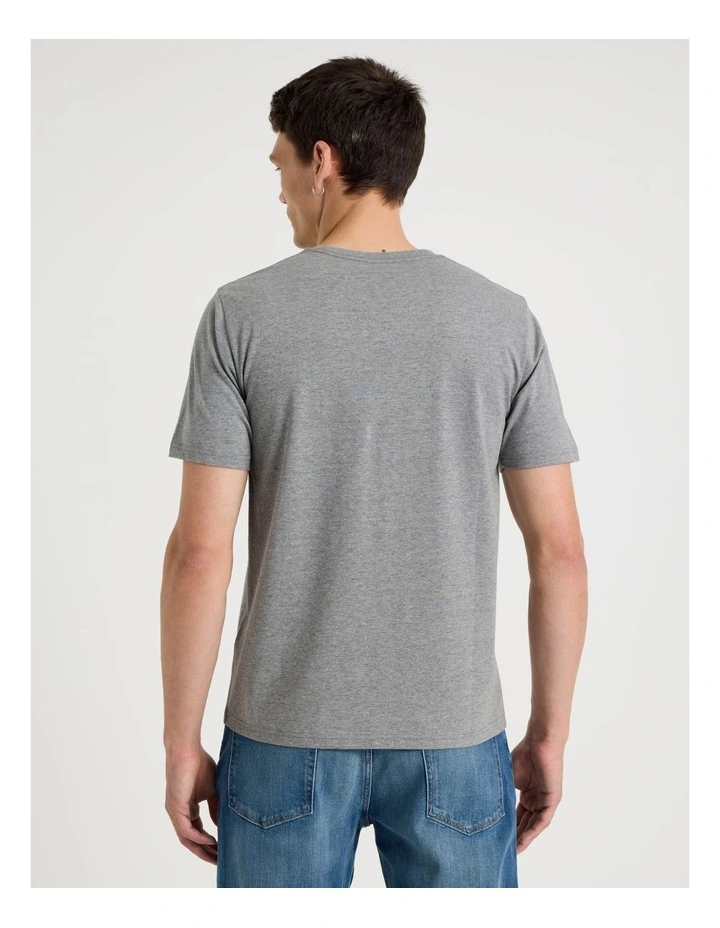Crew Neck T-Shirt in Charcoal image 4
