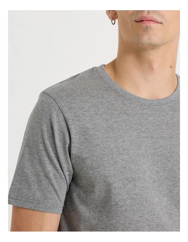 Crew Neck T-Shirt in Charcoal image 5