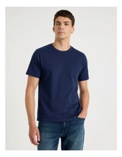 Crew Neck T-Shirt in Navy
