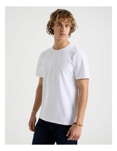 Slim Crew Neck T-Shirt in White