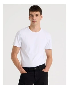 Slim Crew Neck T-Shirt in White