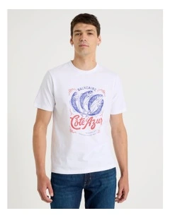 Regular Graphic T-Shirt Short Sleeve in White