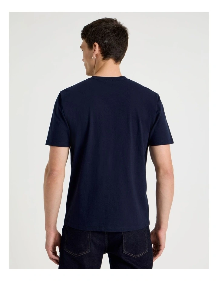 Regular Graphic T-Shirt Short Sleeve in Navy image 5