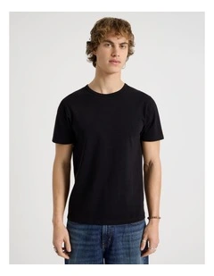 Slim Crew Neck T-Shirt in Black