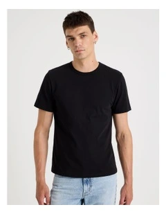 Slim Crew Neck T-Shirt in Black