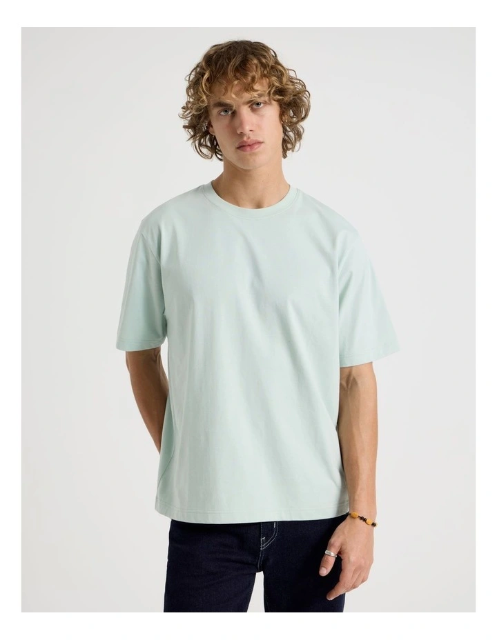 Loose Crew Neck T-Shirt in Mint image 5
