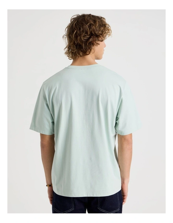 Loose Crew Neck T-Shirt in Mint image 6