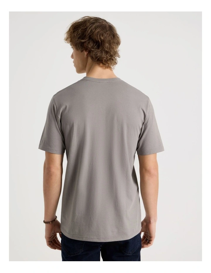 V-Neck T-Shirt in Stone image 6