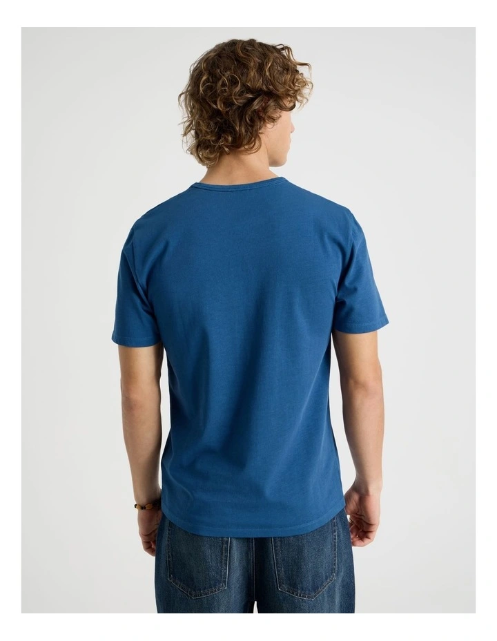 Slim Crew Neck T-Shirt in Blue image 6