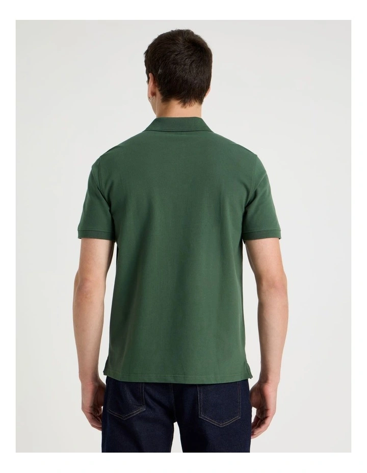 Pique Polo in Dark Green image 6