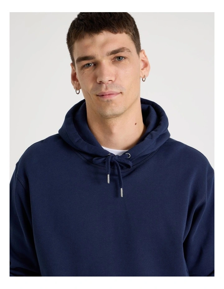 Relaxed Hoodie in Navy image 6