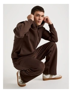Relaxed Hoodie in Brown