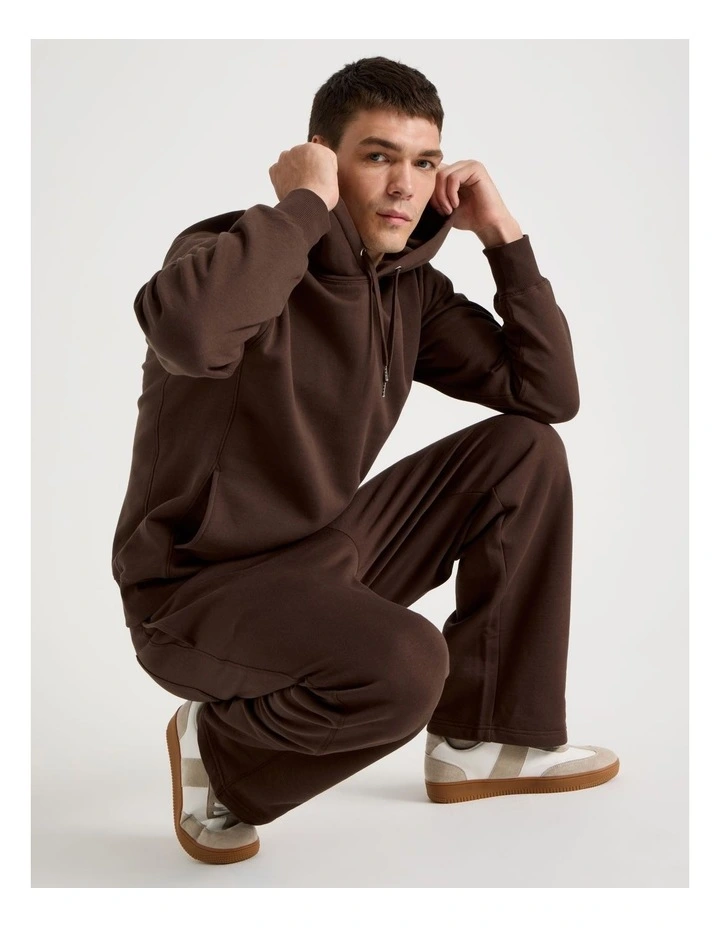 Relaxed Hoodie in Brown image 1