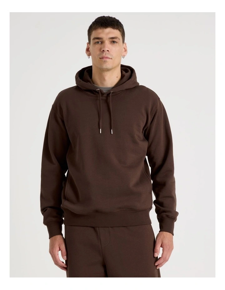 Relaxed Hoodie in Brown image 2