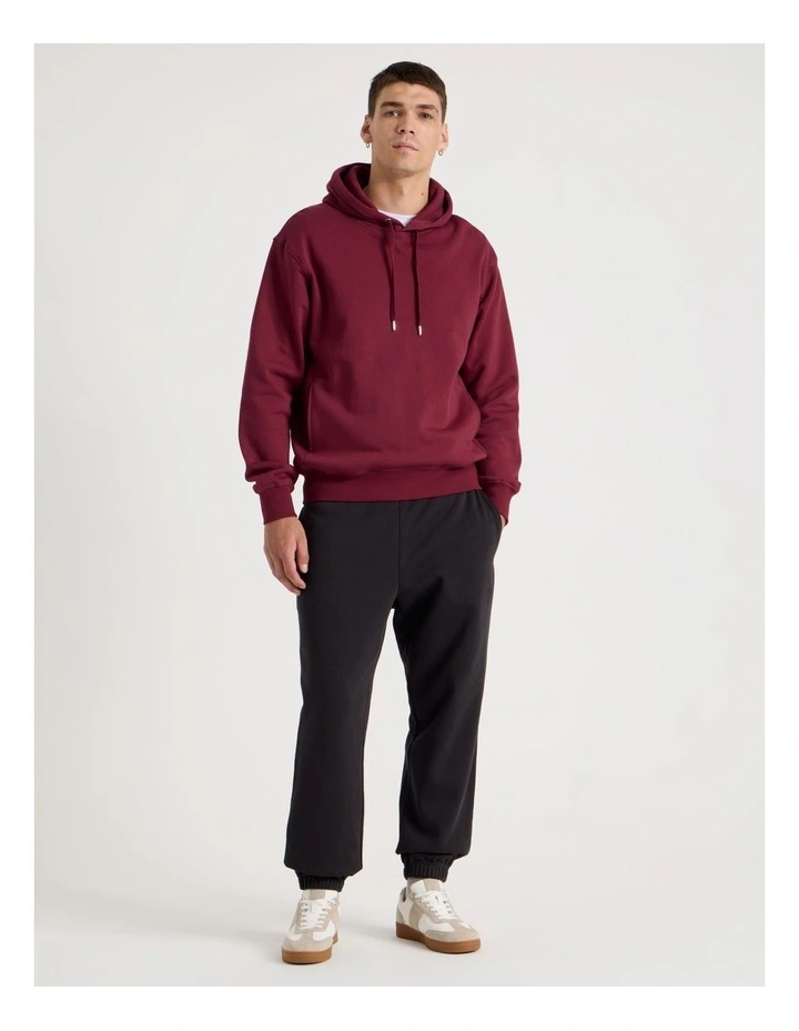 Relaxed Hoodie in Red image 3