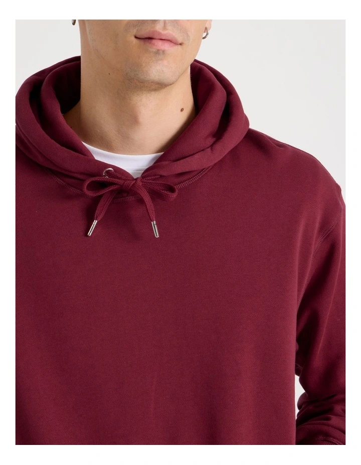 Relaxed Hoodie in Red image 5