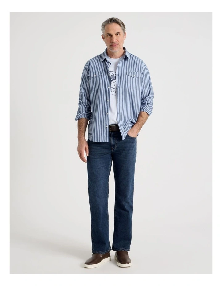 Straight Leg Jean in Navy image 3