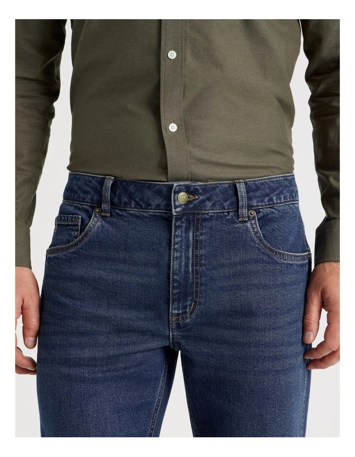 Straight Leg Jean in Navy image 3