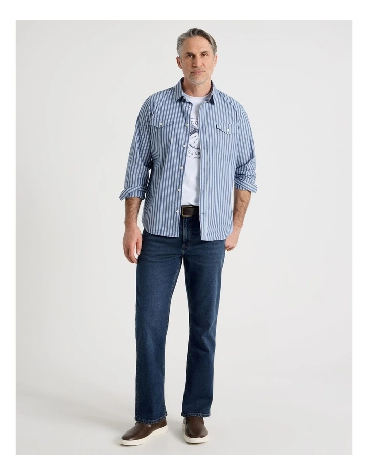 Straight Leg Jean in Navy image 7