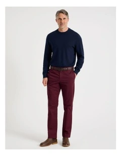 Chino Pant in Burgundy