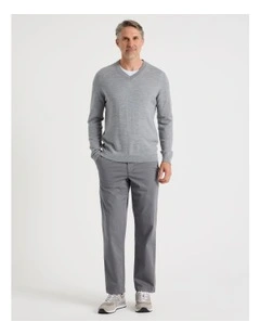 Elasticated Waist Pant in Grey