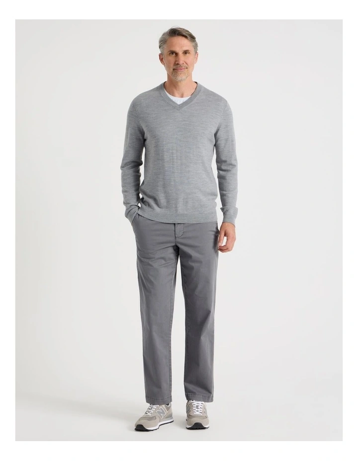 Elasticated Waist Pant in Grey image 1