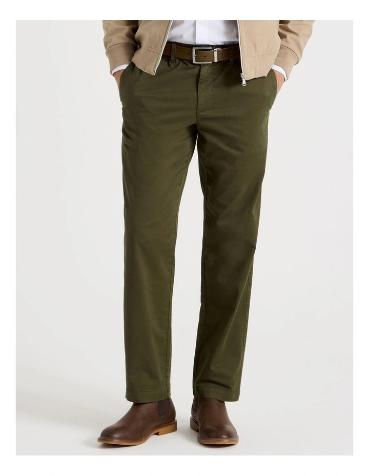 Elasticated Waist Pant in Khaki image 3