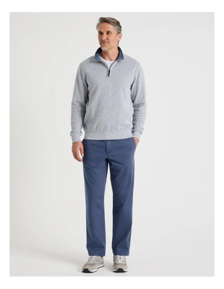 Elasticated Waist Pant in Indigo image 1