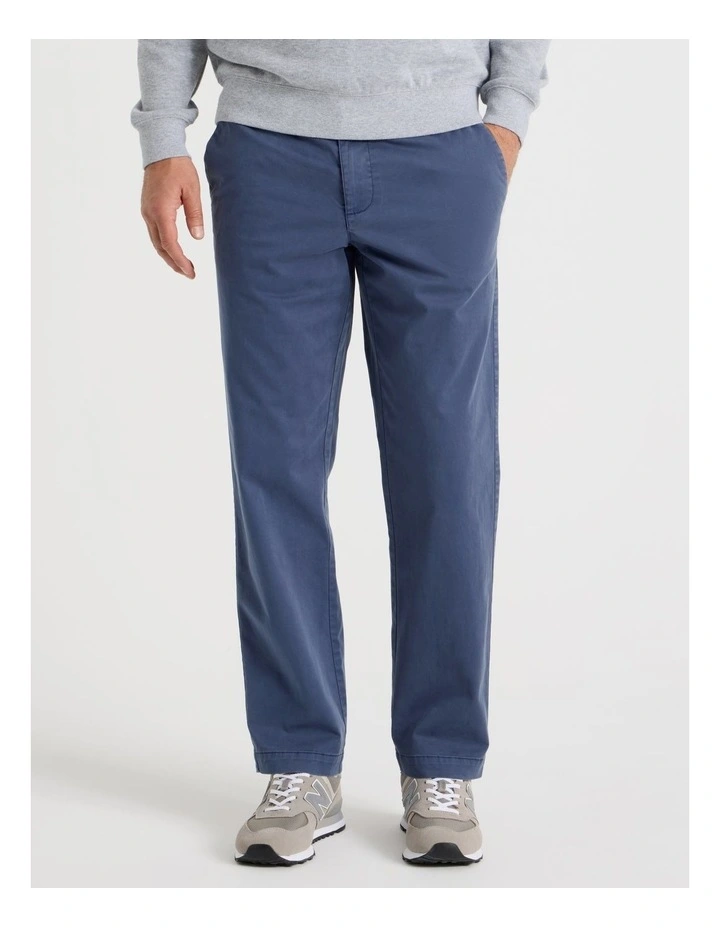 Elasticated Waist Pant in Indigo image 2