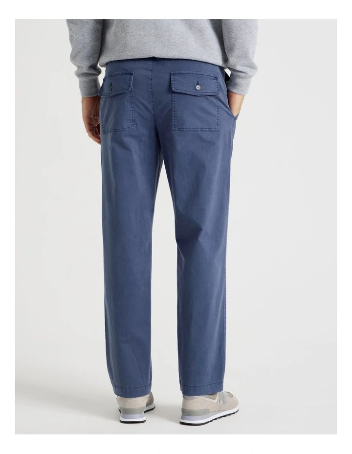 Elasticated Waist Pant in Indigo image 5