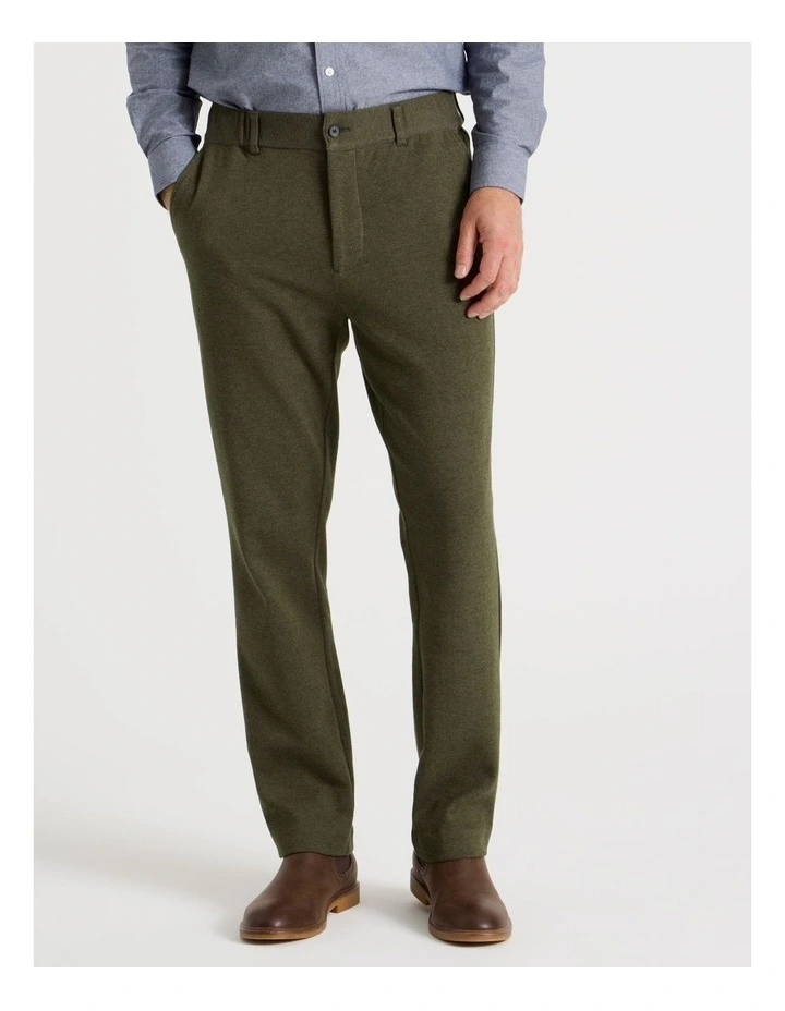 Textured Pant in Khaki image 2