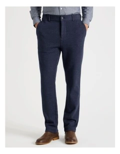 Textured Pant in Navy