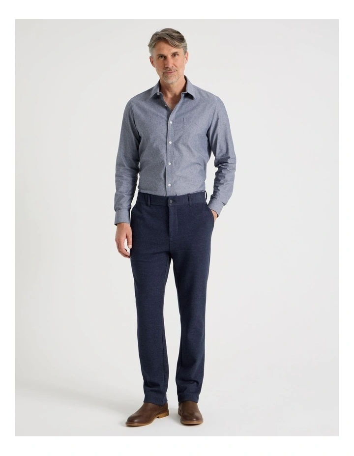 Textured Pant in Navy image 2