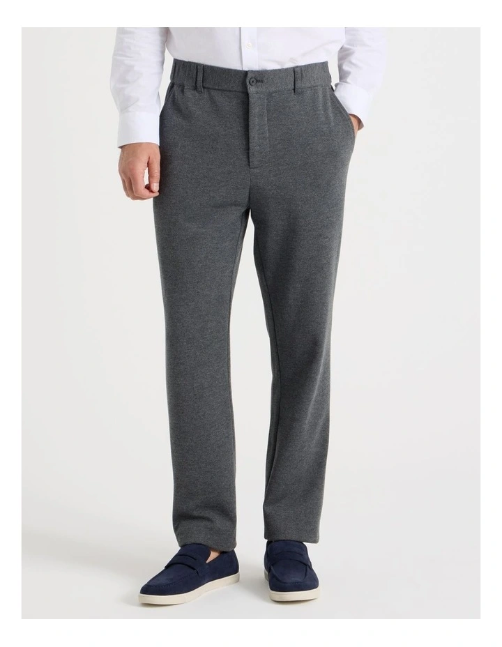 Textured Pant in Charcoal image 2