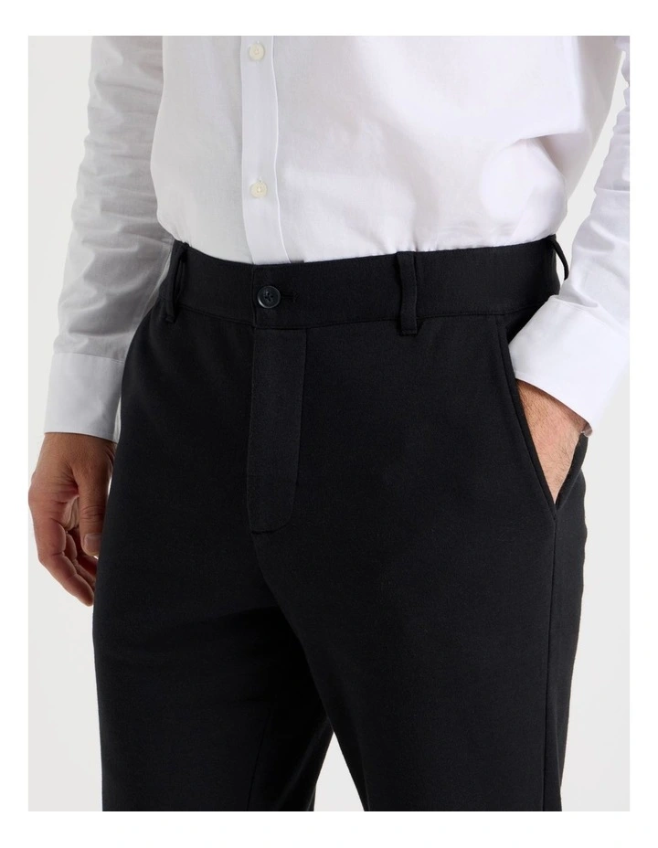 Textured Pant in Black image 3
