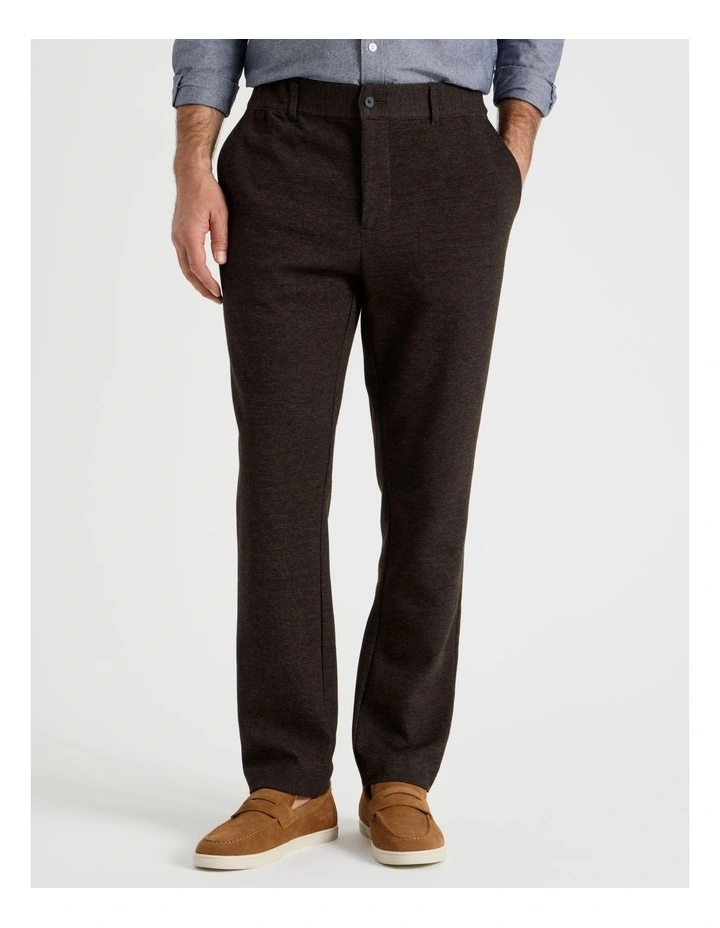 Textured Pant in Brown image 2