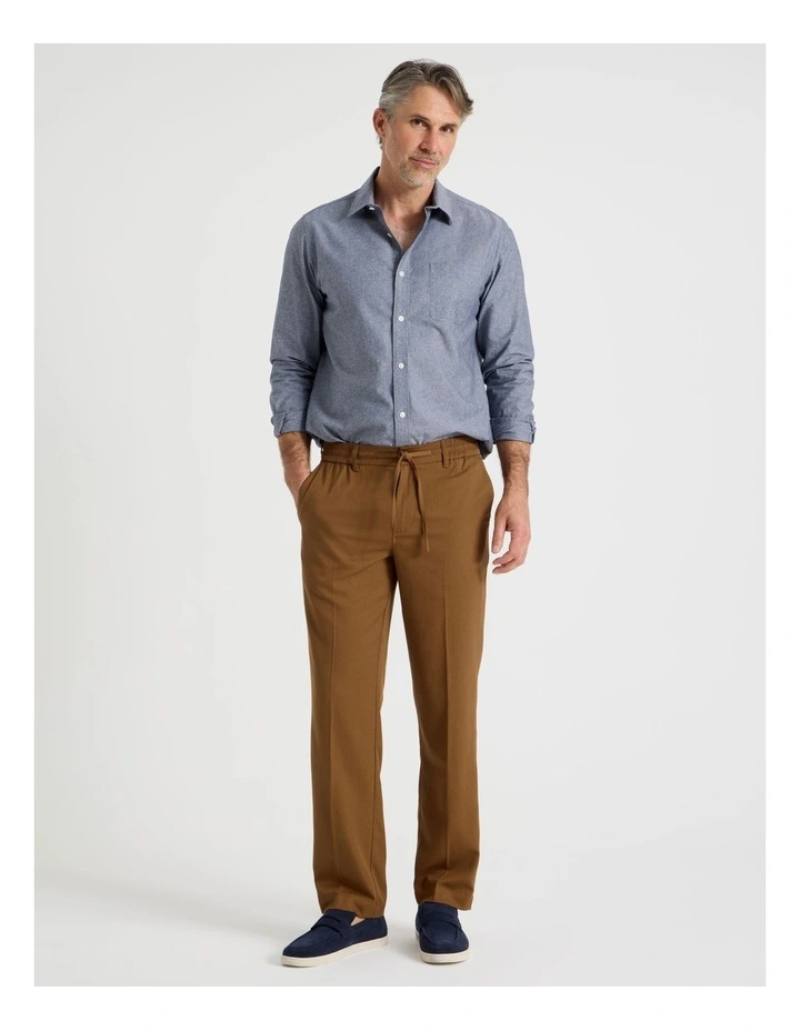 Non Iron Pant in Camel image 1